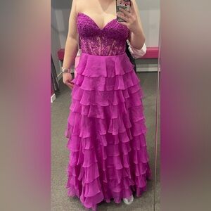 Sherri Hill Ruffle Prom Dress